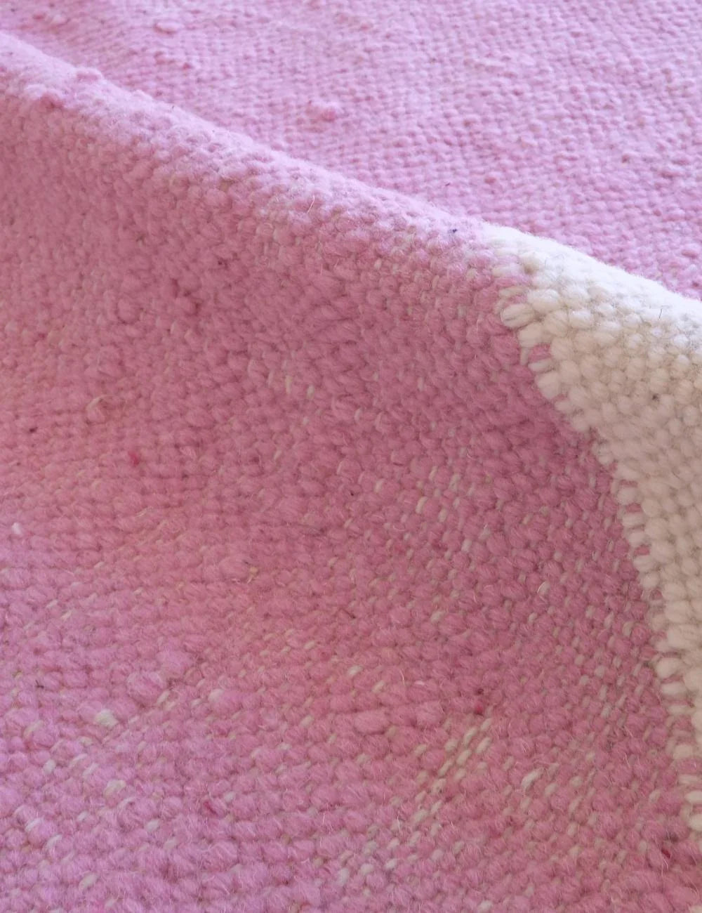 Pink Square Kilim Moroccan Wool Rug 9.6 x 9.3 ft / 292 x 286 cm - Surcoma