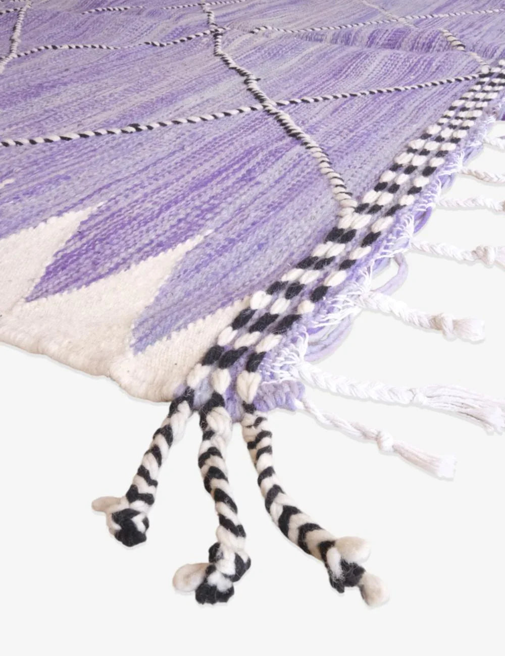 Purple Kilim Moroccan Rug 10.2 x 6.5 ft / 312 x 200 cm - Surcoma