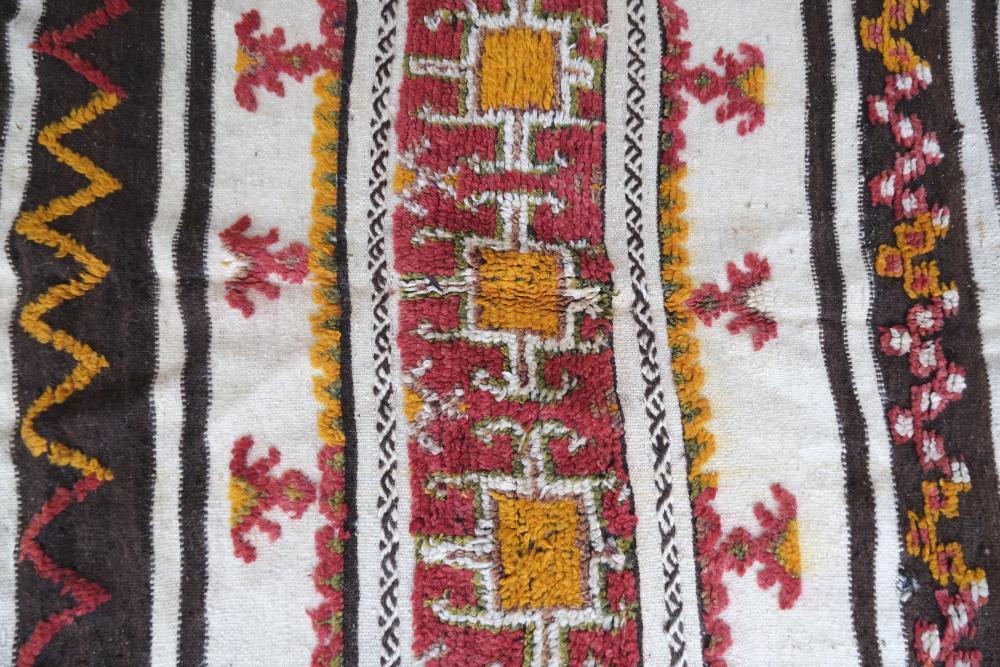 Natural Handknotted Kilim Glaoui 9.5 x 4.5 ft / 290 x 140 cm - Surcoma