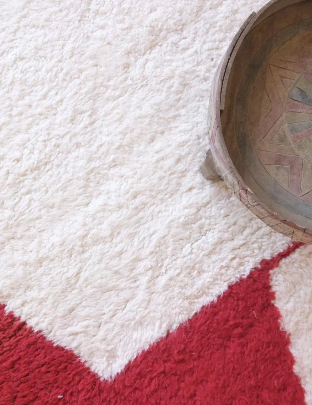 Red moroccan rug 11.4 x 8 ft / 346 x 246 cm - Surcoma