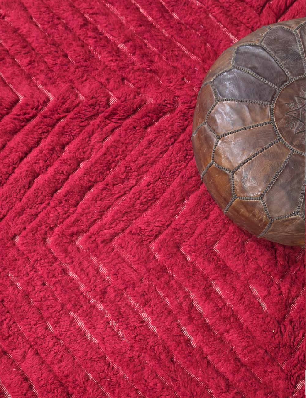 Red Moroccan Rug 9.8 x 8.2 ft / 300 x 250 cm