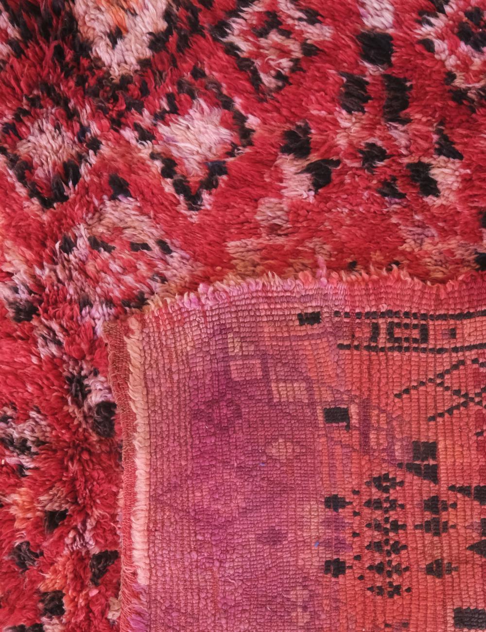 Red Moroccan Wool Rug 10.3 x 6.3 ft / 315 x 194 cm