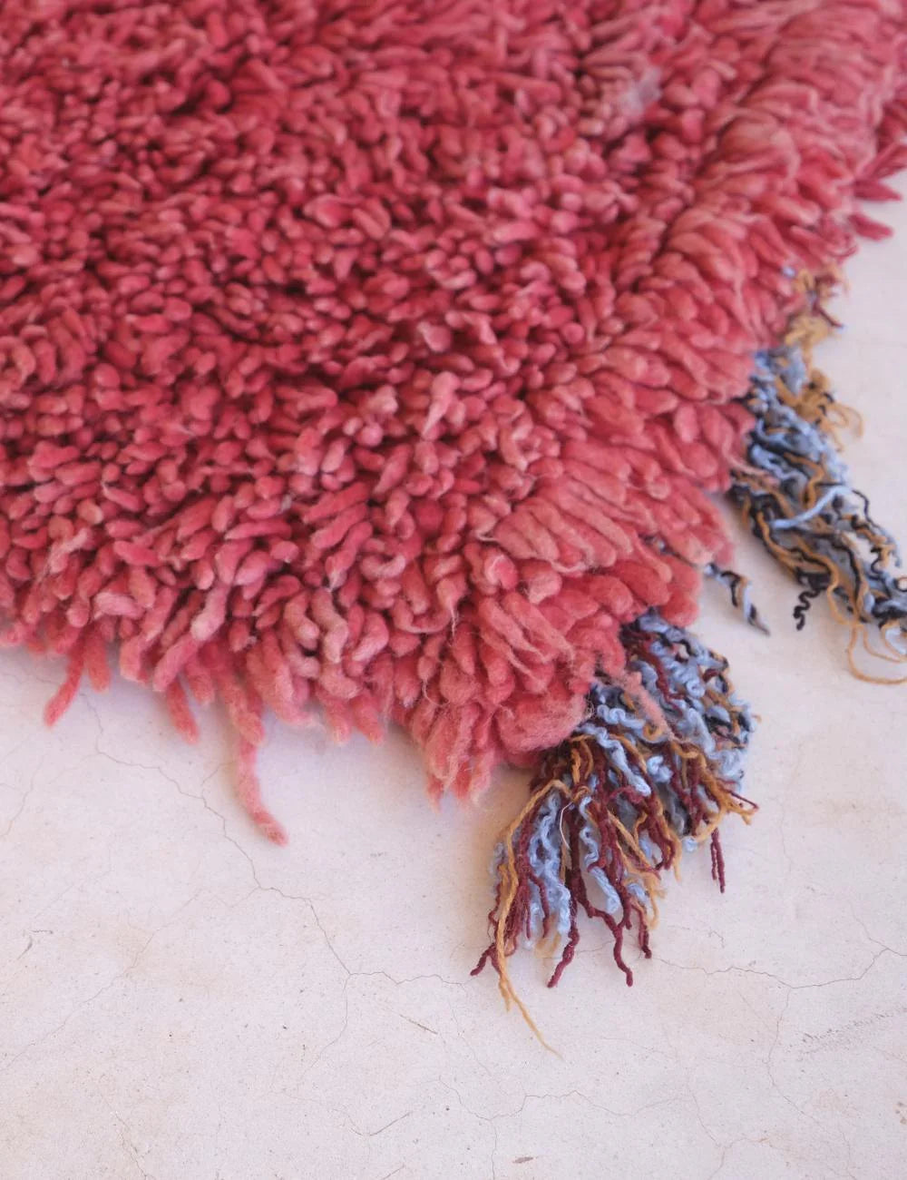 Red Solid Moroccan Plush Runner Rug 8.3 x 3 ft / 254 x 94 cm - Surcoma