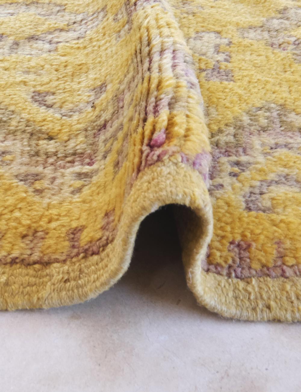 Saffron Yellow Moroccan Rug 5.9 x 4.1 ft / 181 x 125 cm - Surcoma