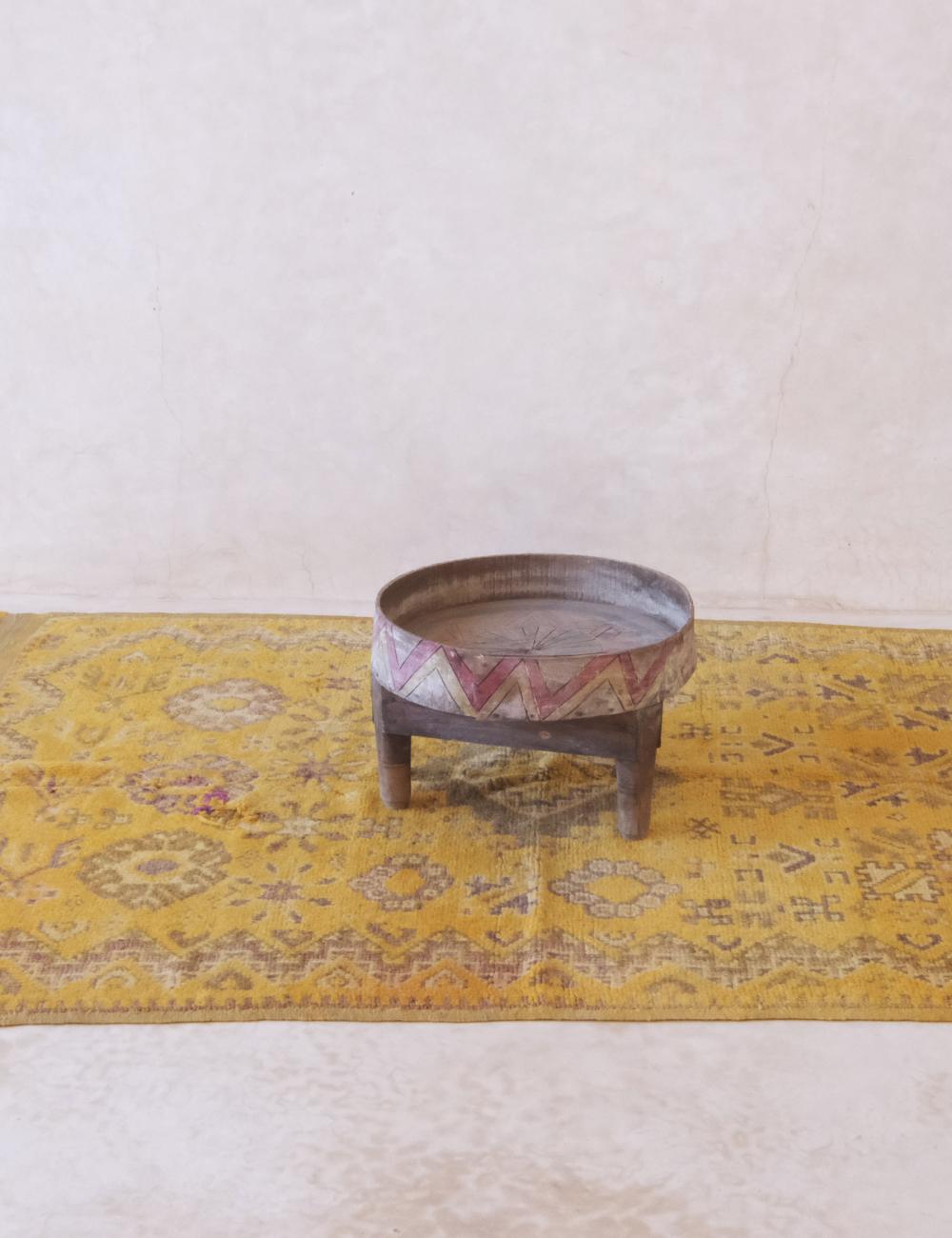 Saffron Yellow Moroccan Rug 5.9 x 4.1 ft / 181 x 125 cm - Surcoma