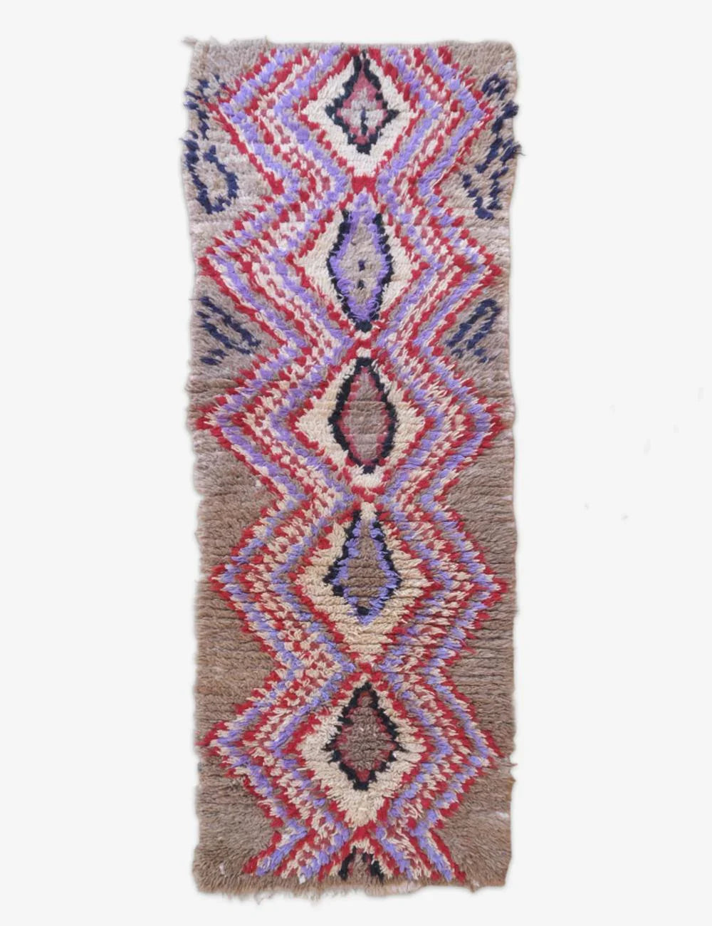 Small Accent Berber Rug 6 x 2.3 ft / 184 x 71 cm