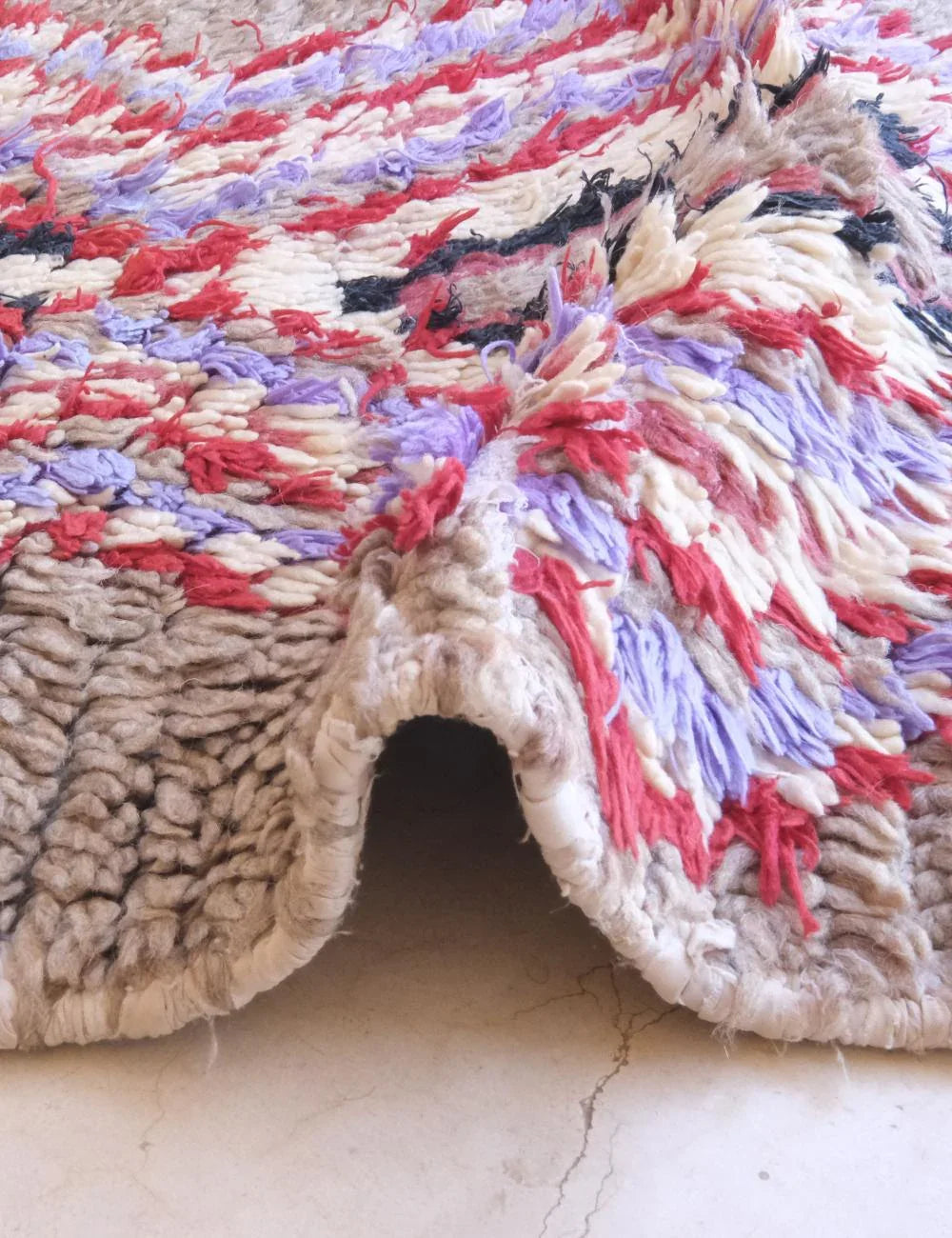 Small Accent Berber Rug 6 x 2.3 ft / 184 x 71 cm