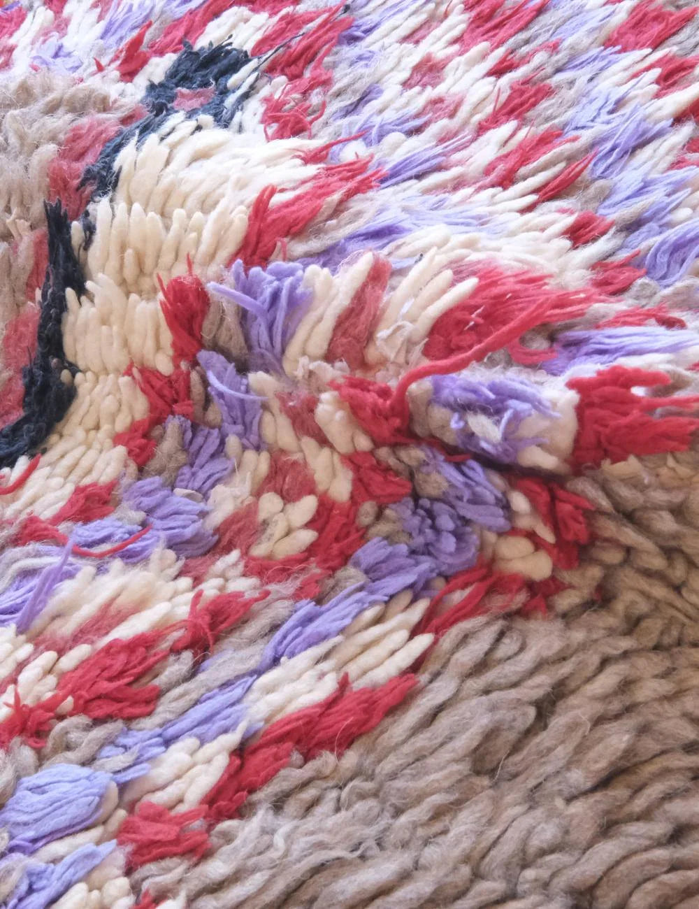 Small Accent Berber Rug 6 x 2.3 ft / 184 x 71 cm