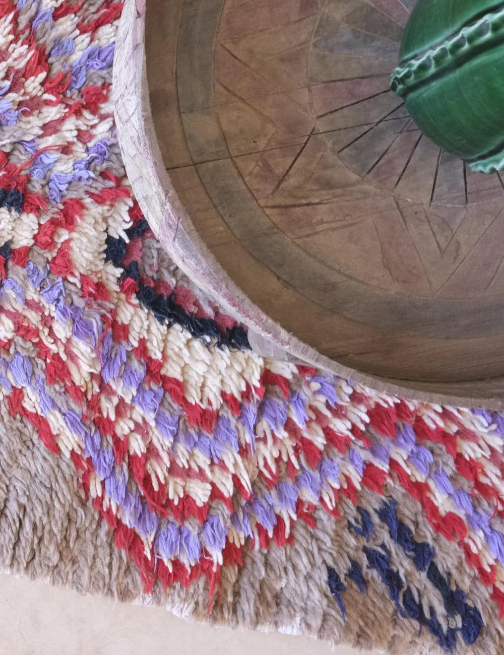 Small Accent Berber Rug 6 x 2.3 ft / 184 x 71 cm