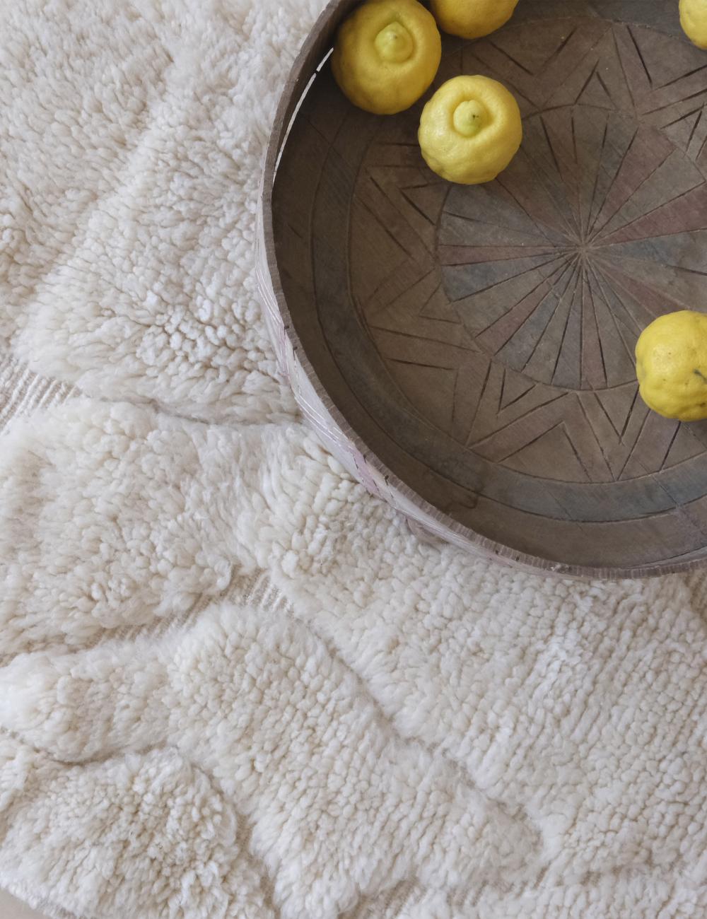 Small Luxury Beni Mrirt Rug 3.7 x 3.3 ft / 114 x 103 cm
