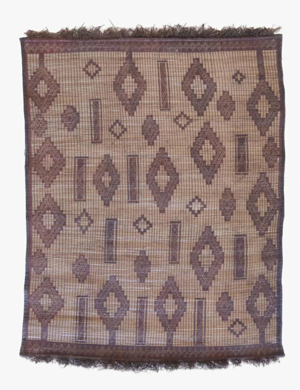 Small Mauritanian Tuareg Mat 4.8 x 3.8 ft / 144 x 114 cm - Surcoma