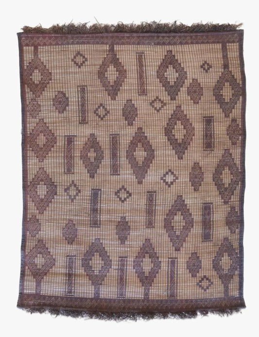 Small Mauritanian Tuareg Mat 4.8 x 3.8 ft / 144 x 114 cm - Surcoma