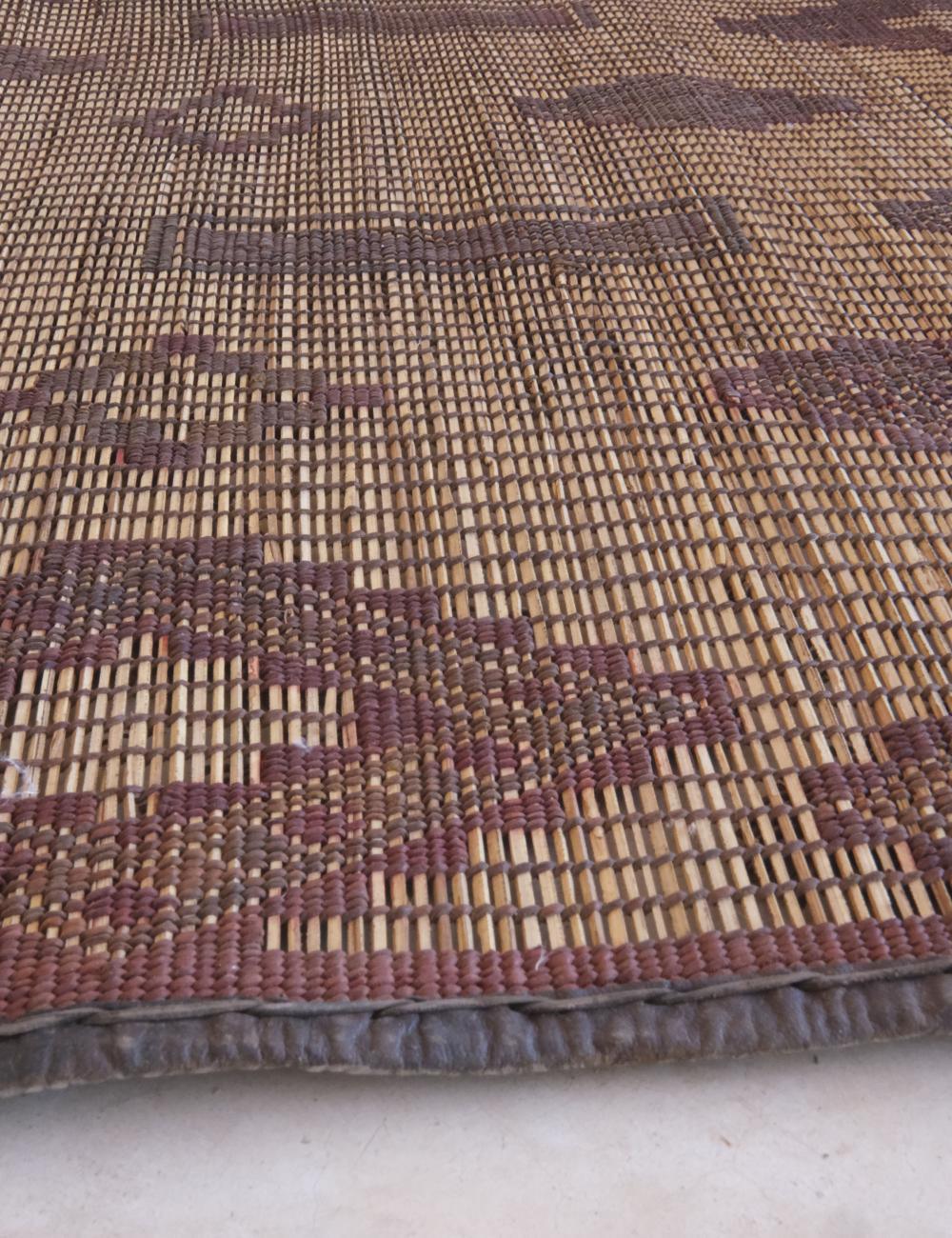 Small Mauritanian Tuareg Mat 4.8 x 3.8 ft / 144 x 114 cm - Surcoma