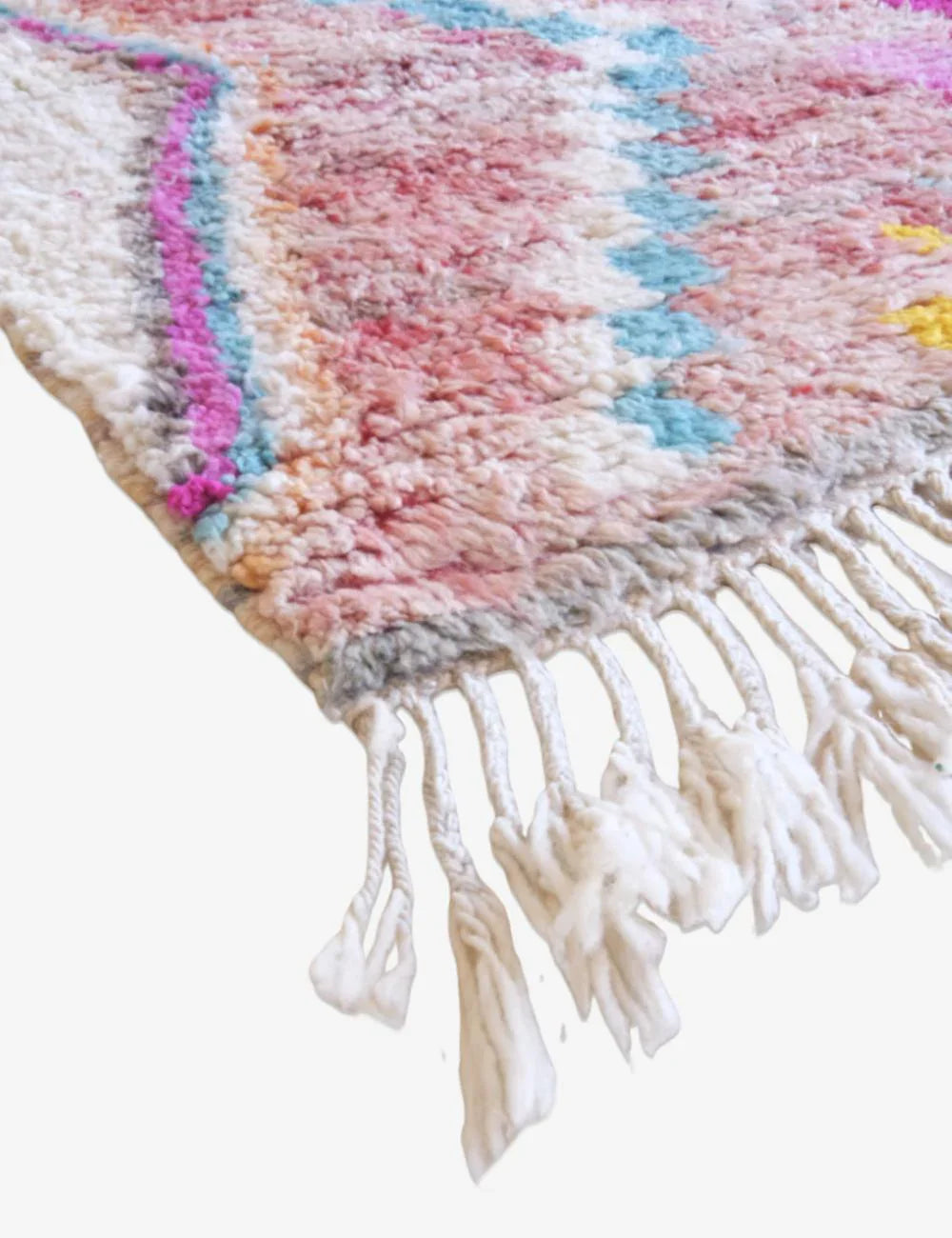 Small Moroccan Wool Rug 4.8 x 3.3 ft / 145 x 102 cm - Surcoma