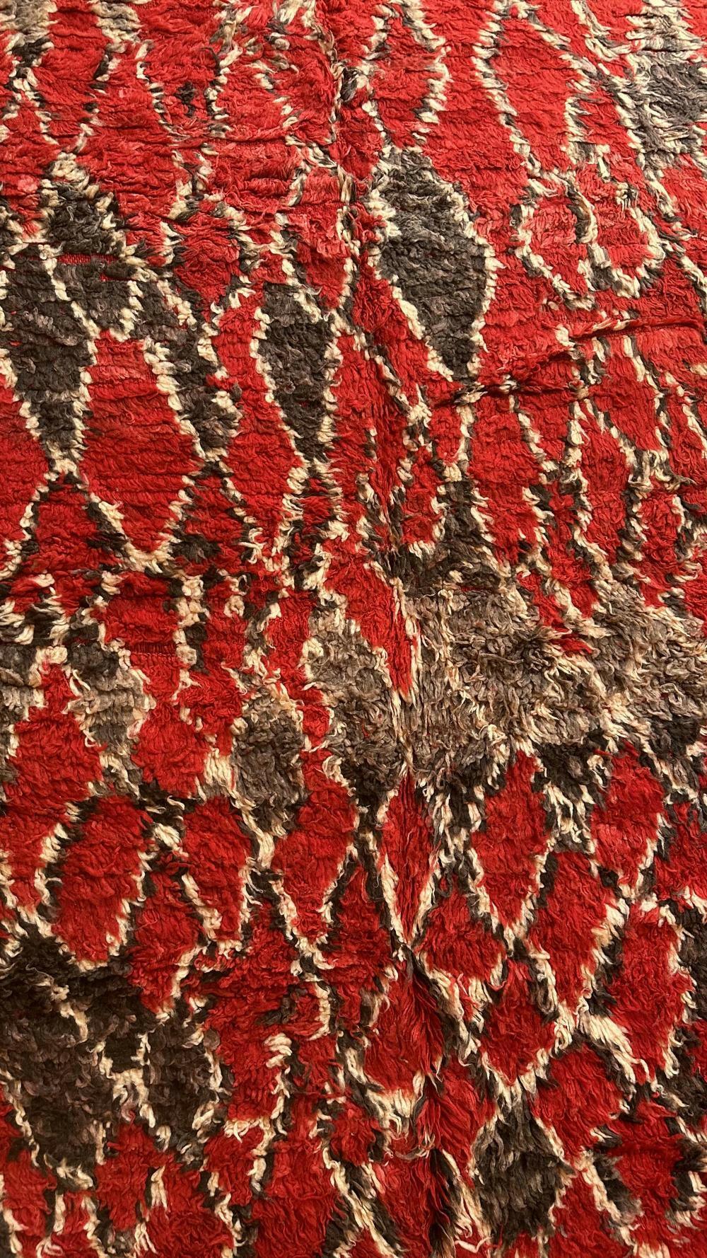 Moroccan Talsint Abstract Wool Rug 11 x 6.5 ft / 336 x 200 cm - Surcoma