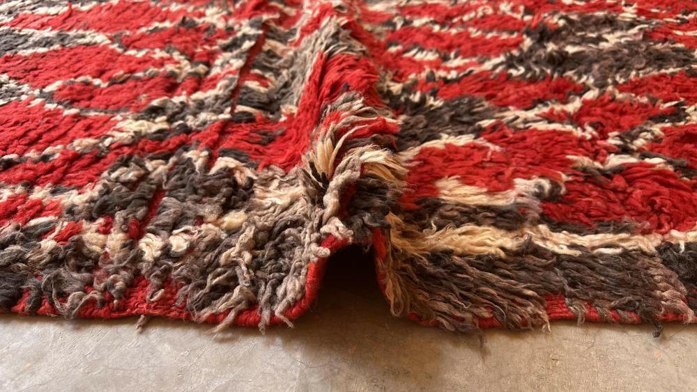 Moroccan Talsint Abstract Wool Rug 11 x 6.5 ft / 336 x 200 cm - Surcoma