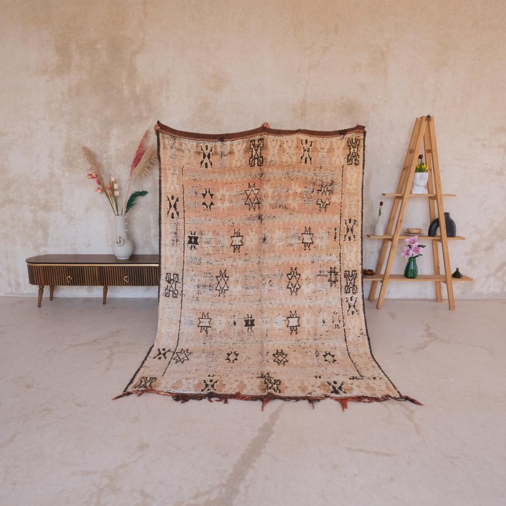 Moroccan Terracotta Wool Rug 8.3 x 5.8 ft / 253 x 178 cm - Surcoma