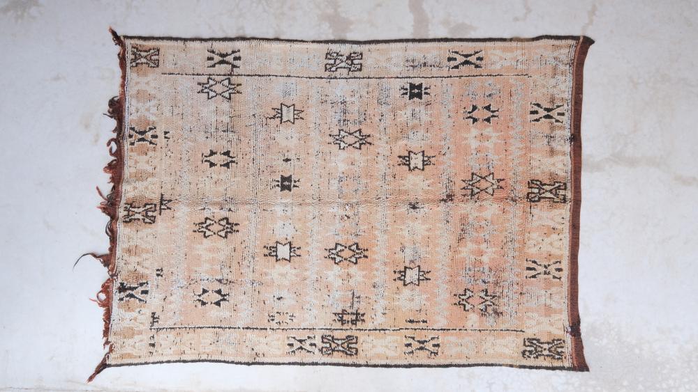 Moroccan Terracotta Wool Rug 8.3 x 5.8 ft / 253 x 178 cm - Surcoma