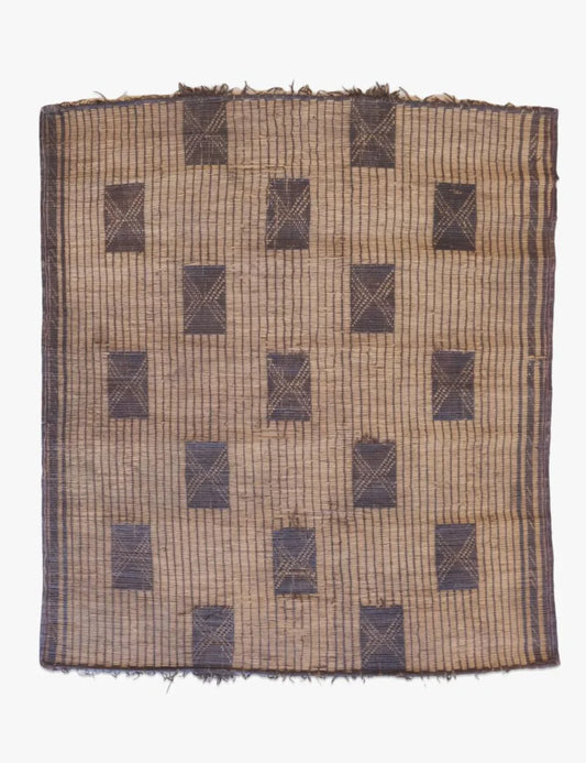 Small Tuareg Mat Rug 3.11 x 3.6 ft / 120 x 107 cm - Surcoma