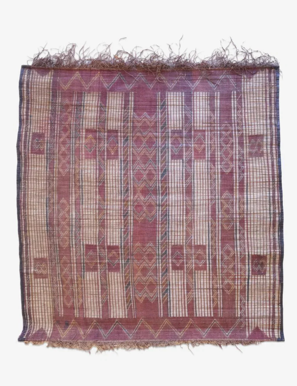 Small Nomadic Tuareg Mat 4.11 x 4.6 ft / 152 x 139 cm - Surcoma