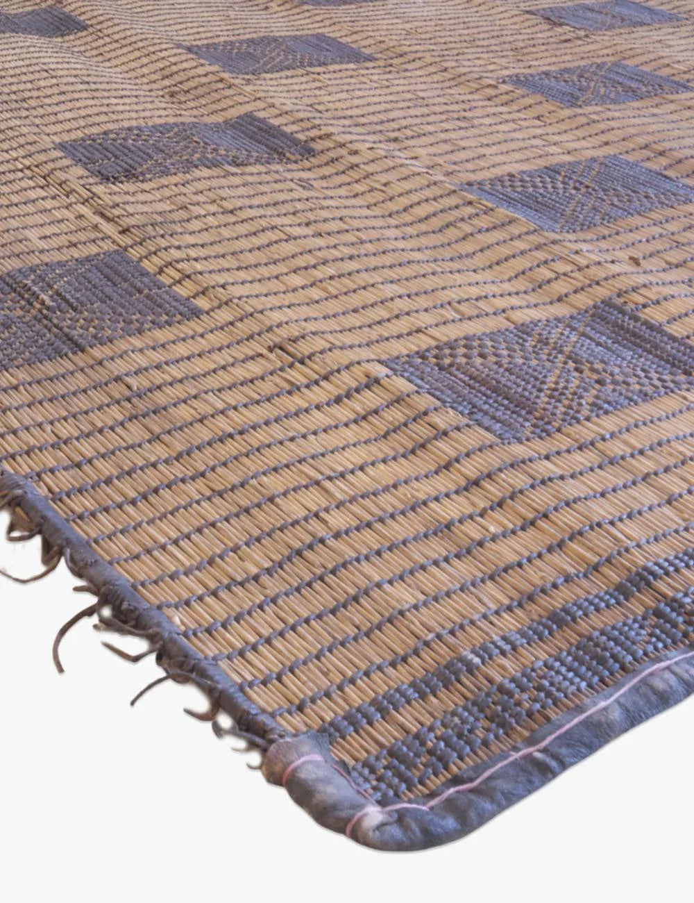 Small Tuareg Mat Rug 3.11 x 3.6 ft / 120 x 107 cm - Surcoma