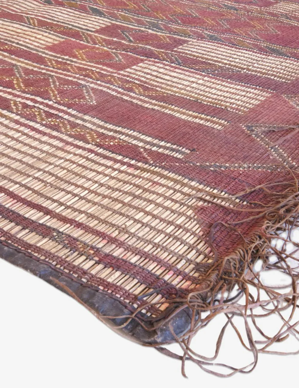 Small Nomadic Tuareg Mat 4.11 x 4.6 ft / 152 x 139 cm - Surcoma