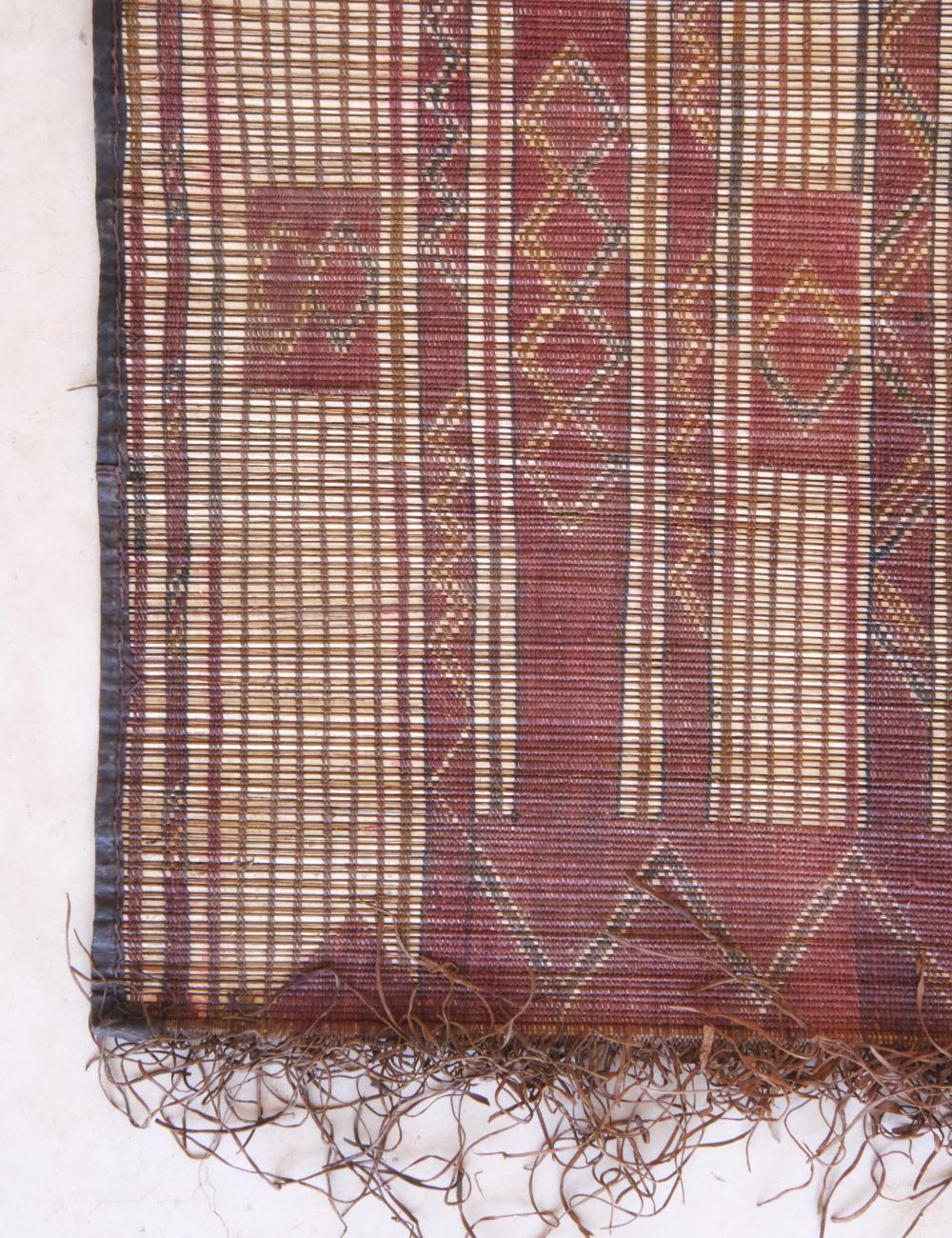 Small Nomadic Tuareg Mat 4.11 x 4.6 ft / 152 x 139 cm - Surcoma