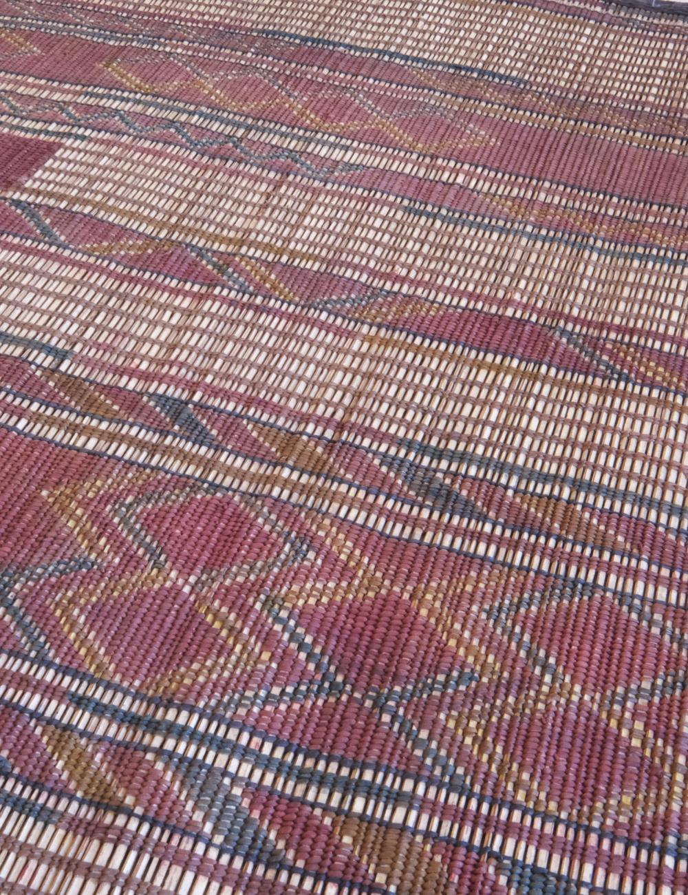 Small Nomadic Tuareg Mat 4.11 x 4.6 ft / 152 x 139 cm - Surcoma