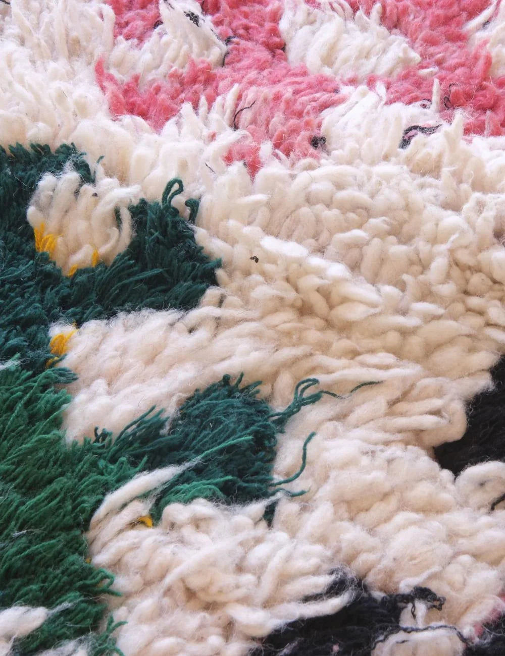 Close-up of a textured fabric with multicolor yarns