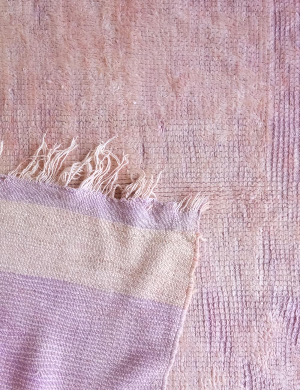 Moroccan Handwoven Lavender Purple Rug 10.4 x 5.5 ft / 318 x 169 cm - Surcoma