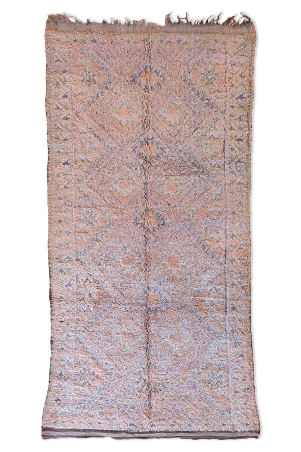 Moroccan Beni M'Guild Wool Rug 11.6x5.5 ft / 355x170 cm - Surcoma