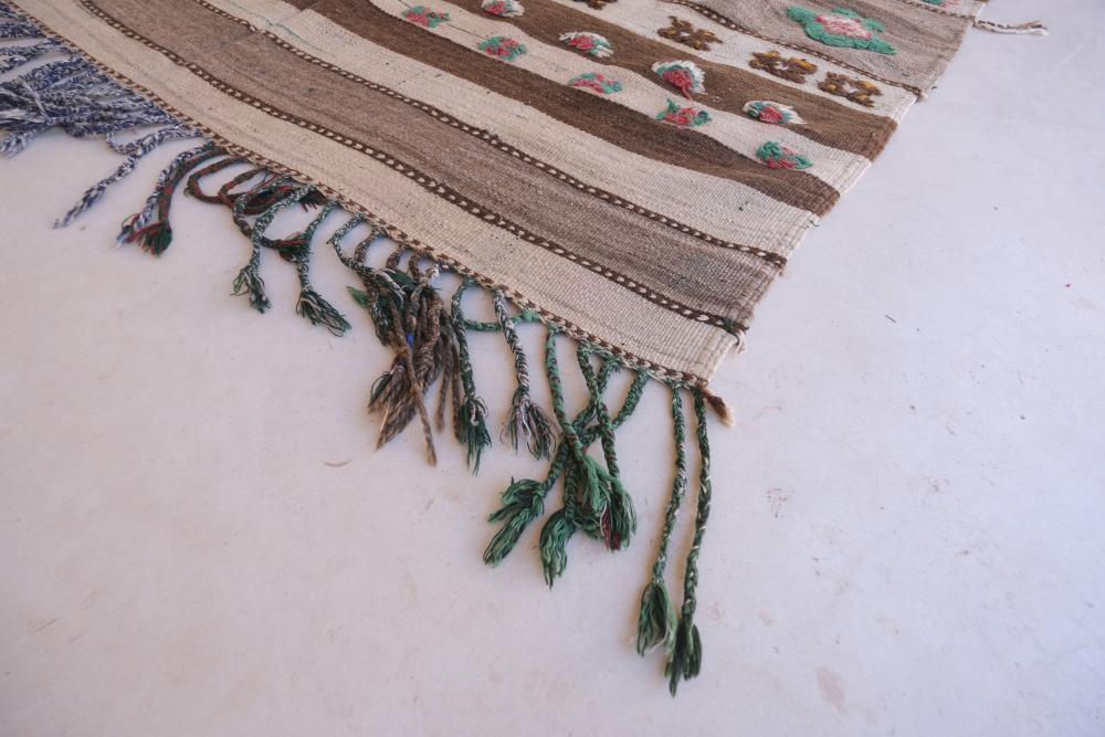 Authentic moroccan vintage kilim 12 x 4.3 ft / 367 x 132 cm - Surcoma