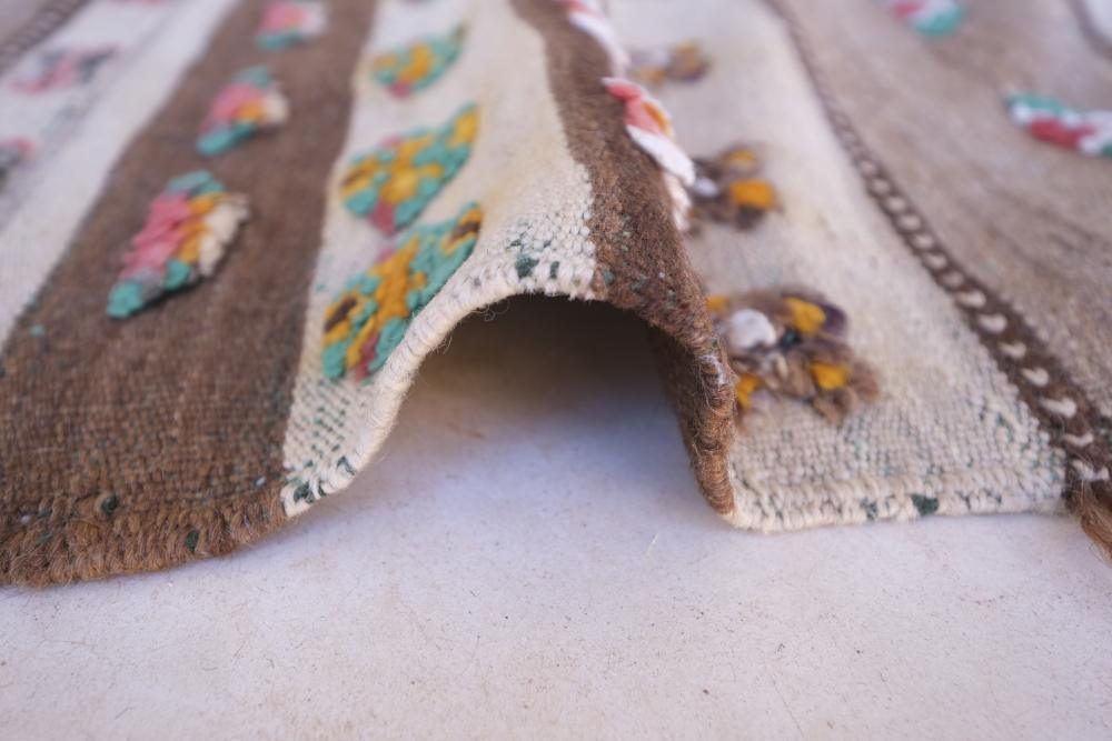 Authentic moroccan vintage kilim 12 x 4.3 ft / 367 x 132 cm - Surcoma