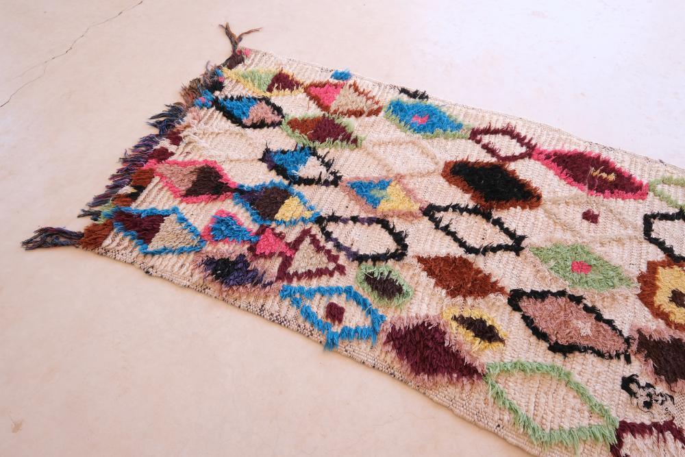 Vintage Azilal Runner Rug 10.1 x 3.2 ft / 308 x 99 cm - Surcoma