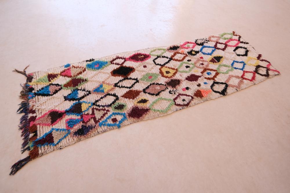 Vintage Azilal Runner Rug 10.1 x 3.2 ft / 308 x 99 cm - Surcoma
