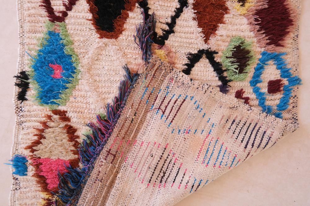 Vintage Azilal Runner Rug 10.1 x 3.2 ft / 308 x 99 cm - Surcoma