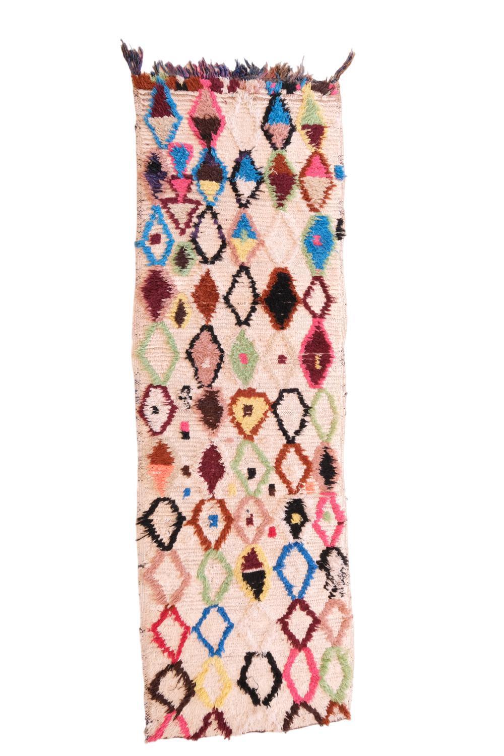 Vintage Azilal Runner Rug 10.1 x 3.2 ft / 308 x 99 cm - Surcoma