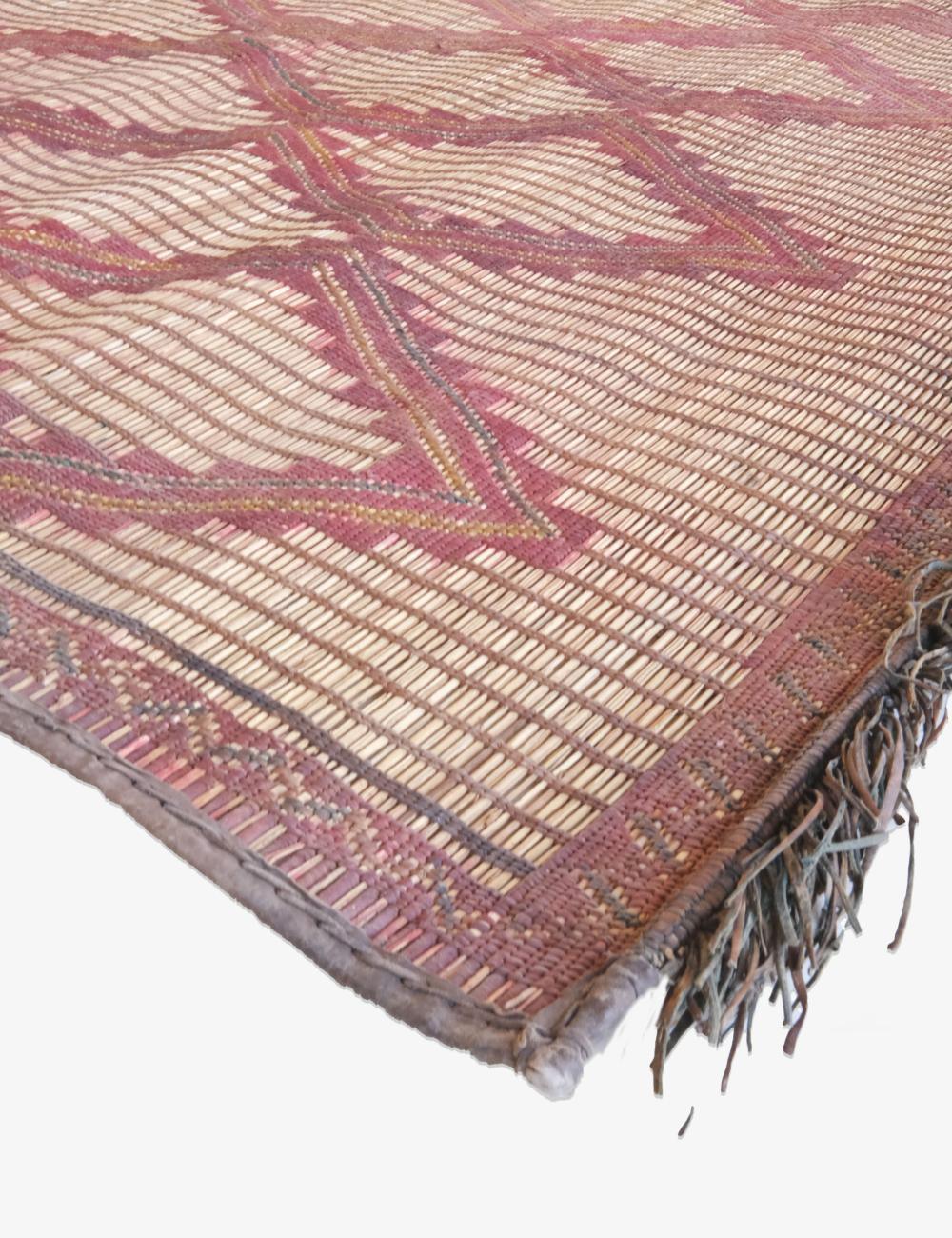 Vintage Mauritanian Tuareg Mat 4.6 x 4.9 / 142 x 151 cm - Surcoma