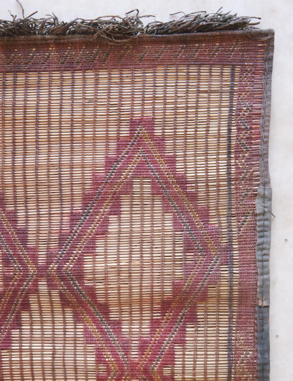 Vintage Mauritanian Tuareg Mat 4.6 x 4.9 / 142 x 151 cm - Surcoma