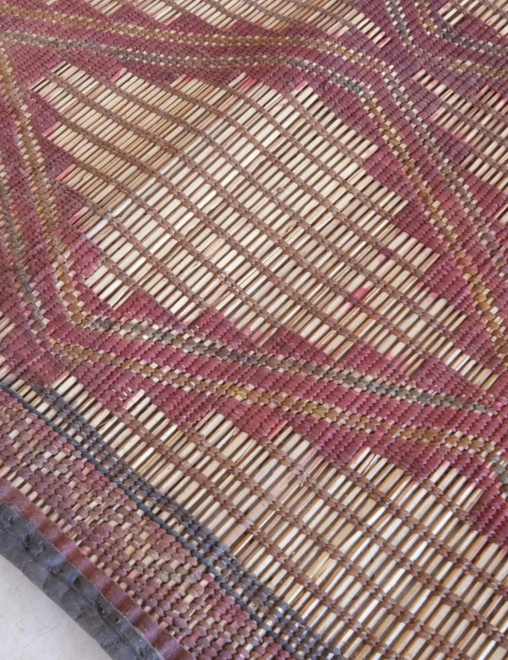 Vintage Mauritanian Tuareg Mat 4.6 x 4.9 / 142 x 151 cm - Surcoma