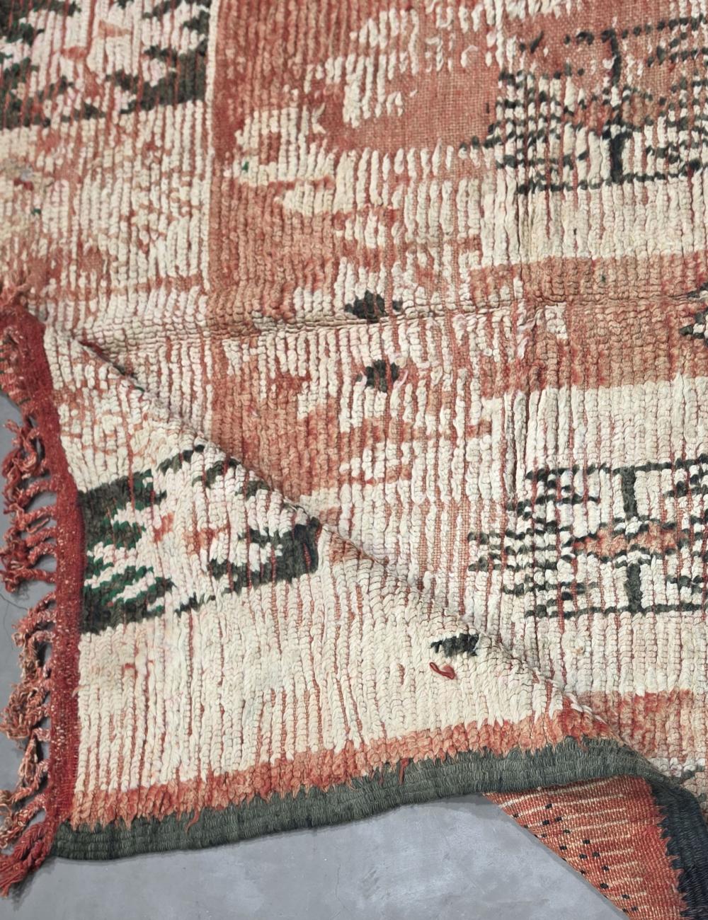 Faded Blush Moroccan Rug 11.2 x 5.2 ft / 340 x 161 cm