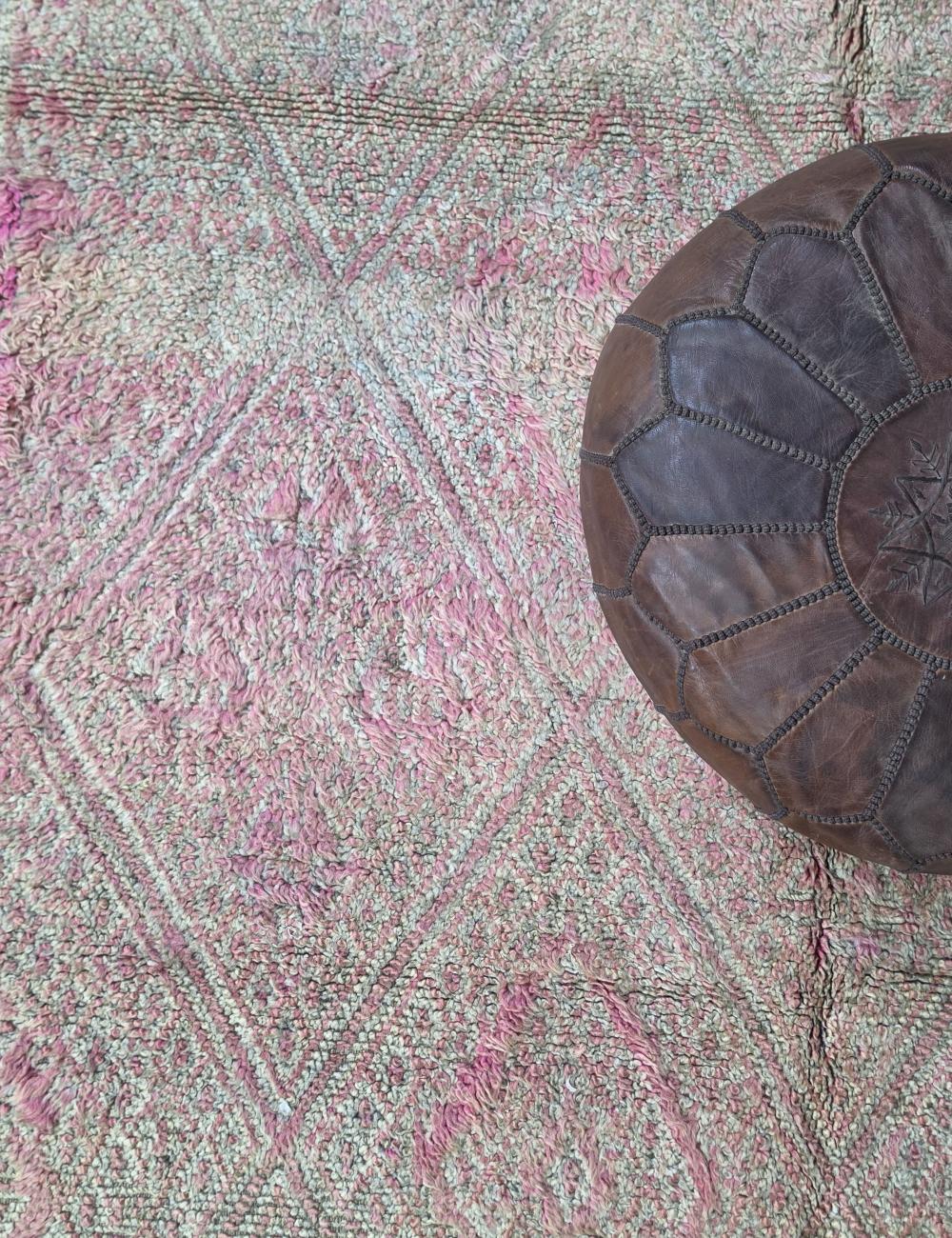 Vintage Pink Moroccan Rug 9.2 x 6.5 ft / 280 x 200 cm
