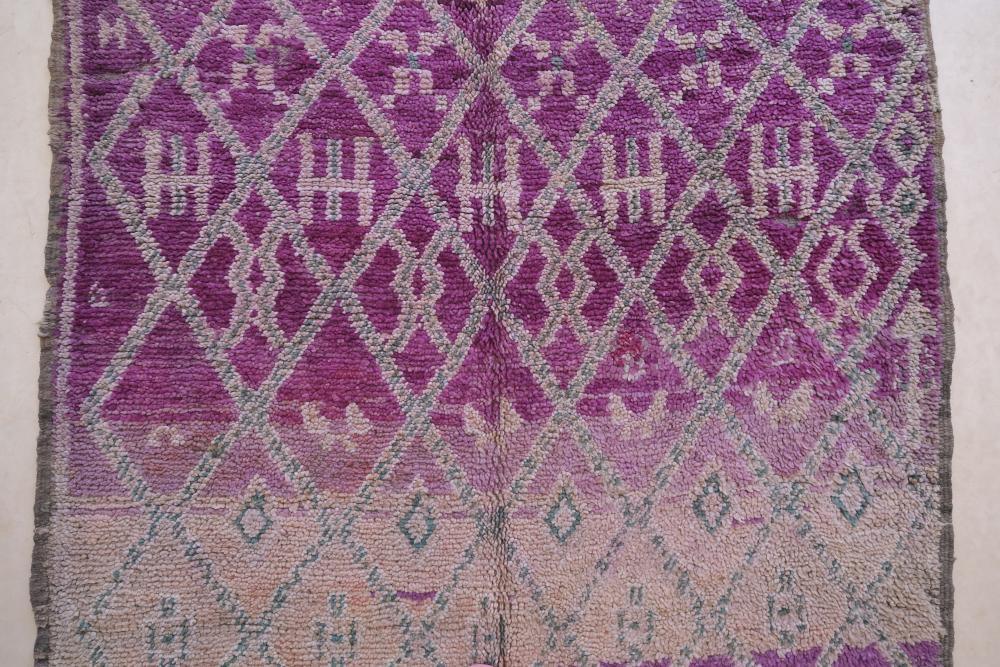 Purple Moroccan Rug 11.4 x 5.5 ft / 346 x 170 cm - Surcoma