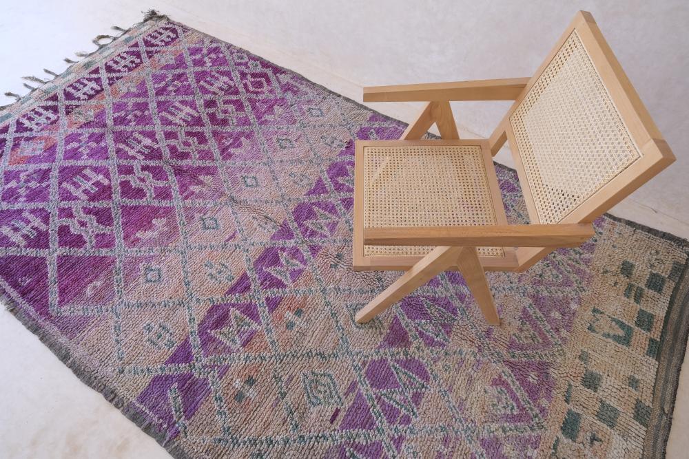 Purple Moroccan Rug 11.4 x 5.5 ft / 346 x 170 cm - Surcoma