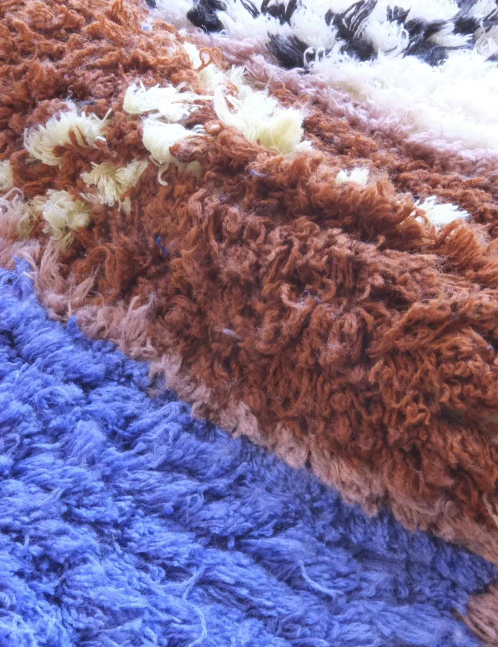 Colorful Moroccan Handwoven Accent Rug 5.9 x 2.4 ft / 179 x 73 cm