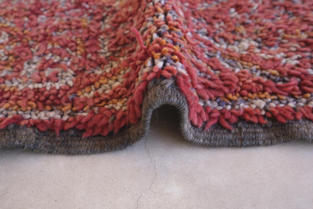 Moroccan Small Beni MGuild Red Rug 4.5 x 3.3 ft / 137 x 103 cm - Surcoma