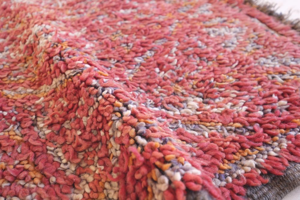 Moroccan Small Beni MGuild Red Rug 4.5 x 3.3 ft / 137 x 103 cm - Surcoma