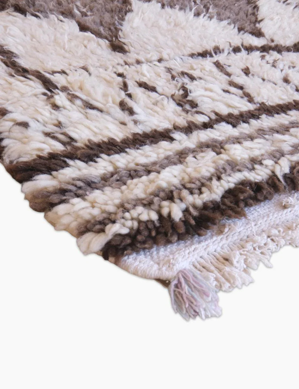 Vintage Moroccan Wool Rug 5.3 x 2.8 ft / 162 x 88 cm - Surcoma