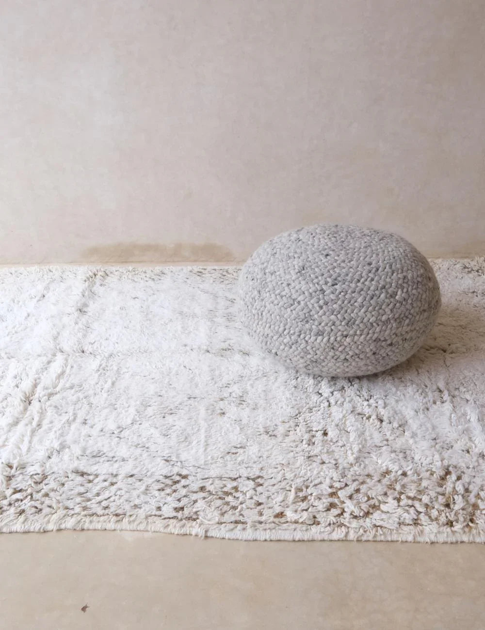 White Moroccan Rug 10.4 x 5.9 ft / 318 x 180 cm - Surcoma