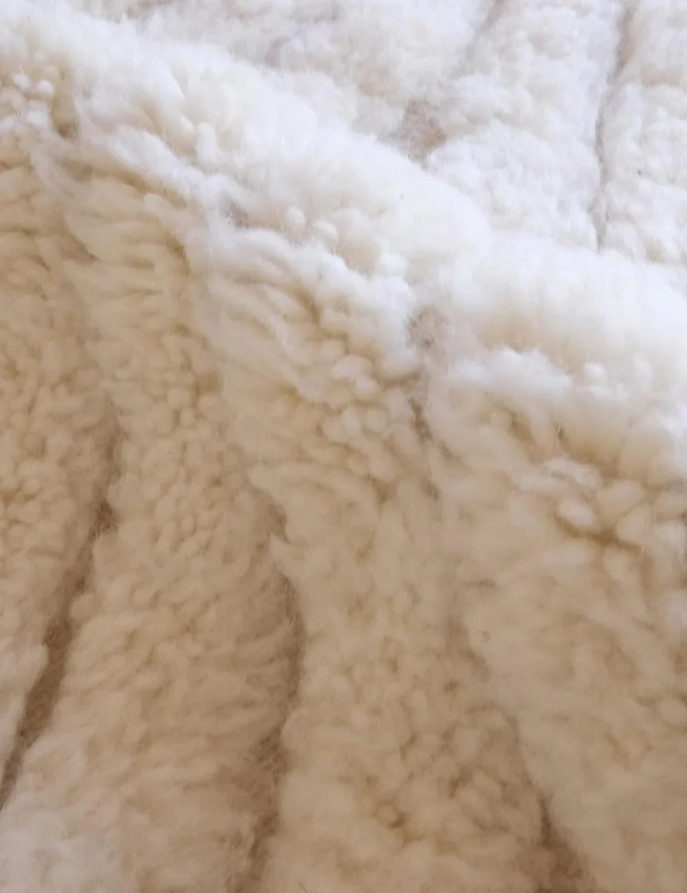 White Moroccan Runner Rug 9.5 x 2 ft / 289 x 62 cm - Surcoma